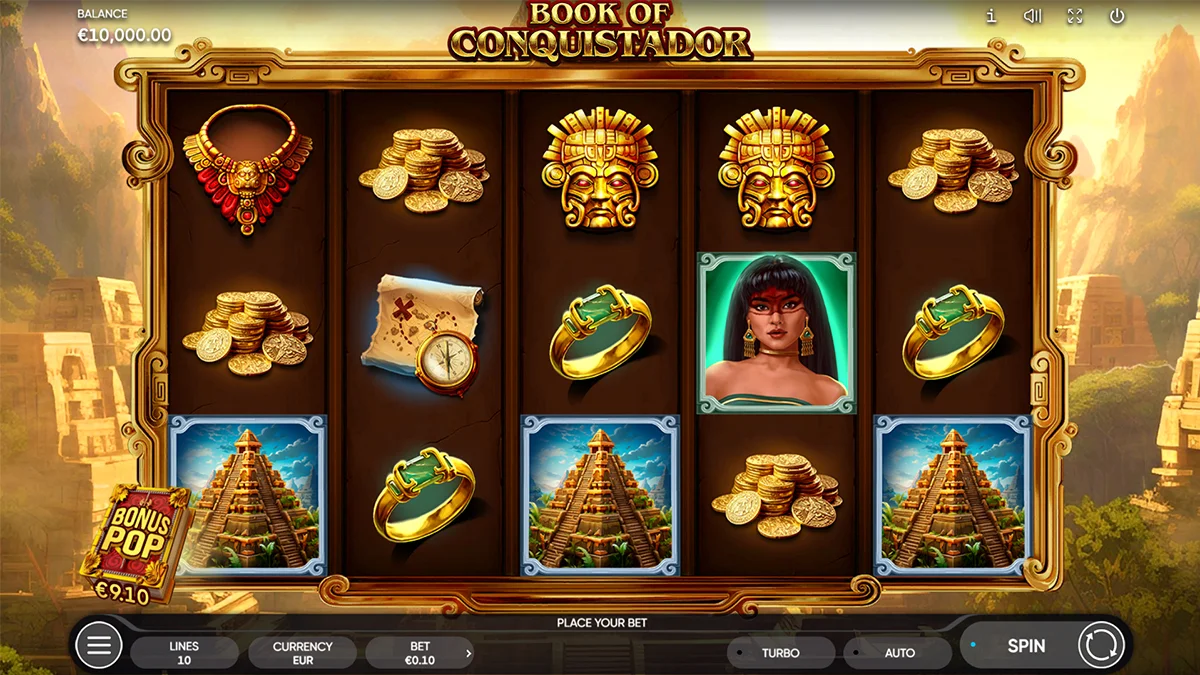 Book of Conquistador Homescreen