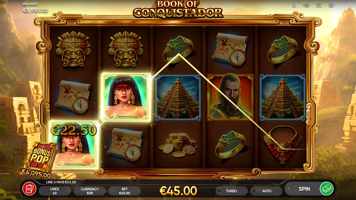 Book of Conquistador Win