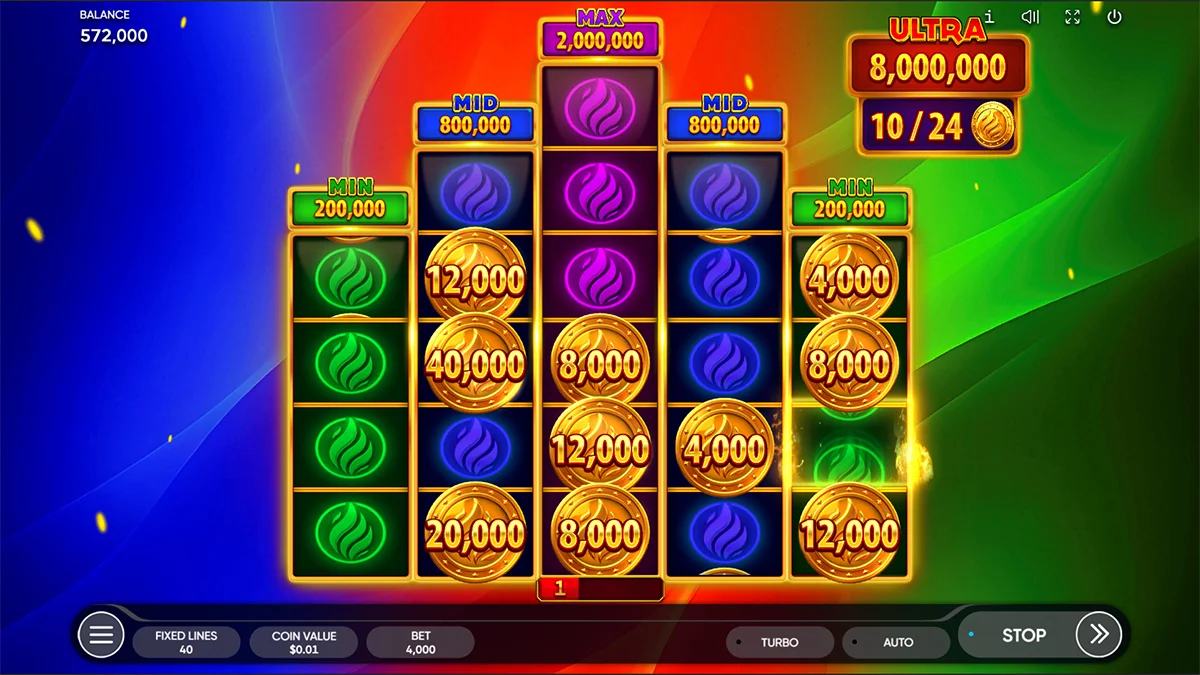 Burning Coin 40 BonusRound