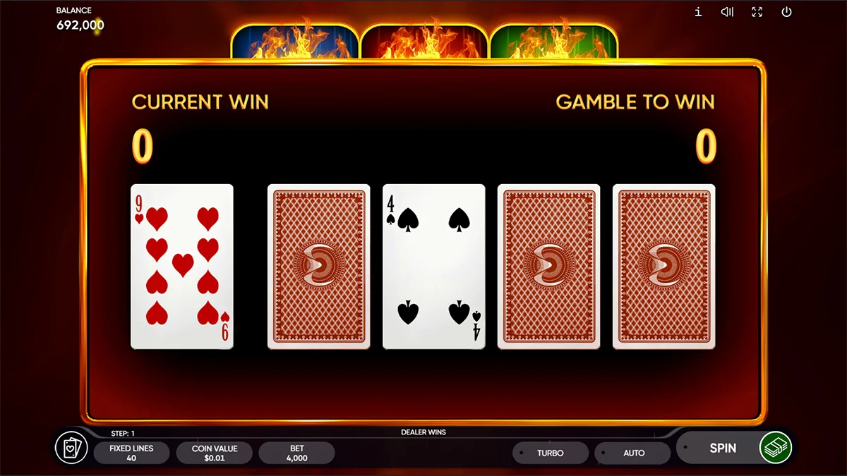 Burning Coin 40 Gamble