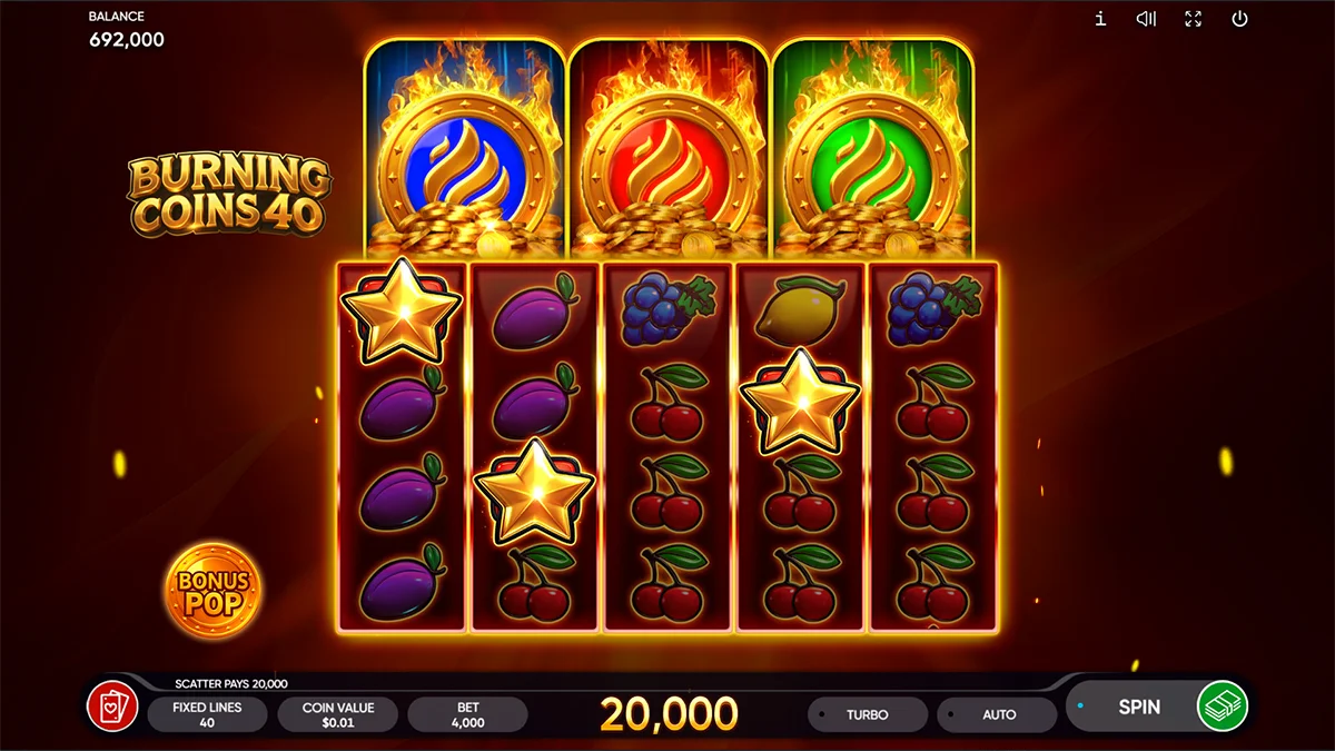 Burning Coin 40 Win
