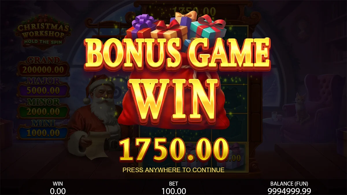 Christmas Workshop Hold The Spin Total