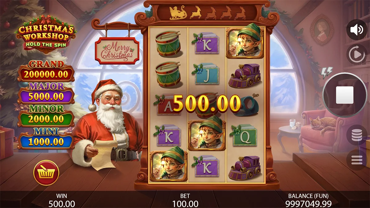 Christmas Workshop Hold The Spin Win