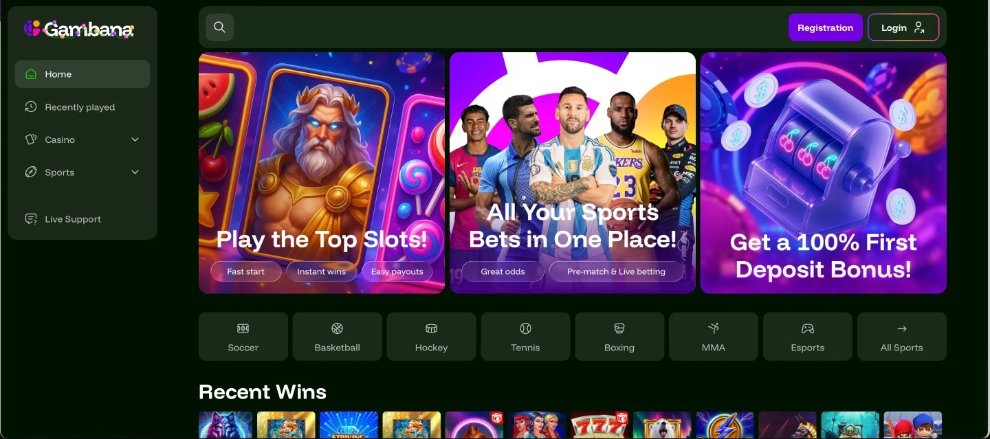 Gambana Casino Home