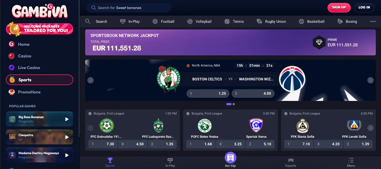 Gambiva Casino Sports