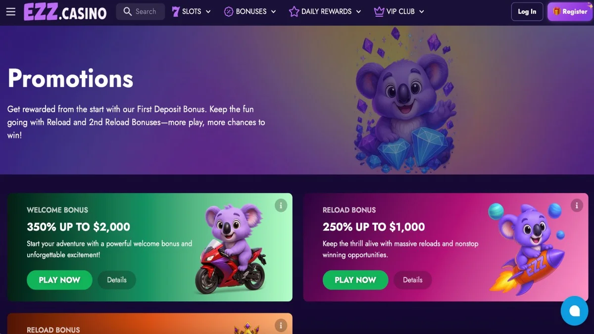 EZZ Casino Promotions