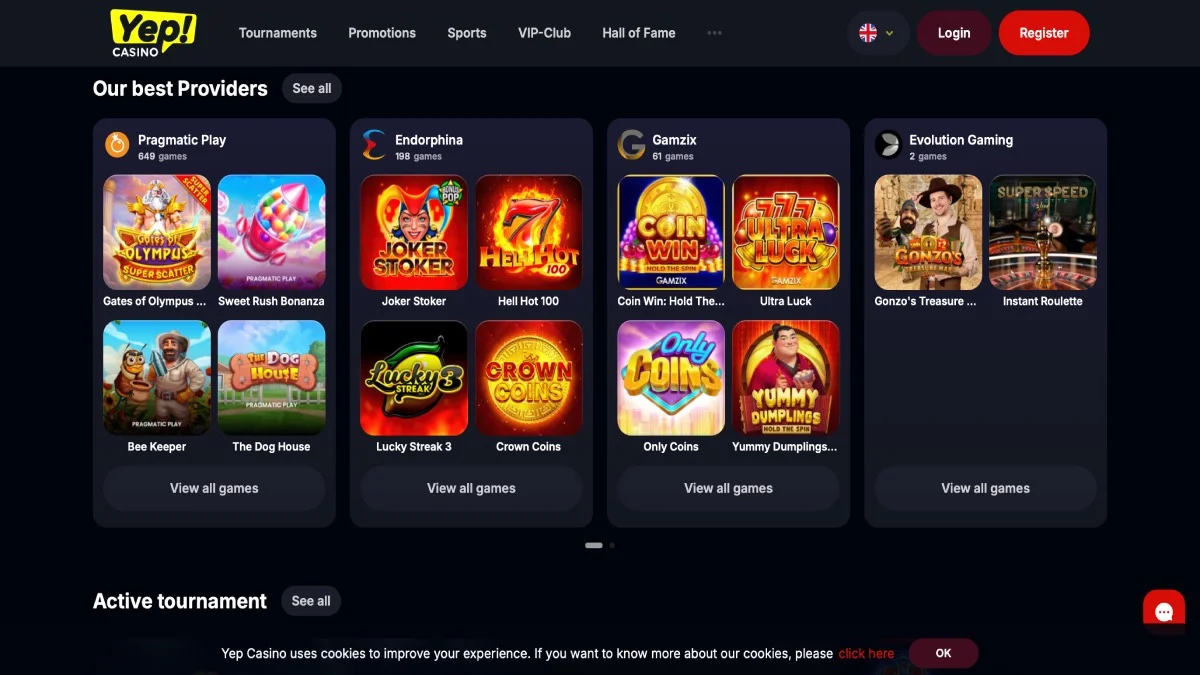 Yep Casino Game Collection