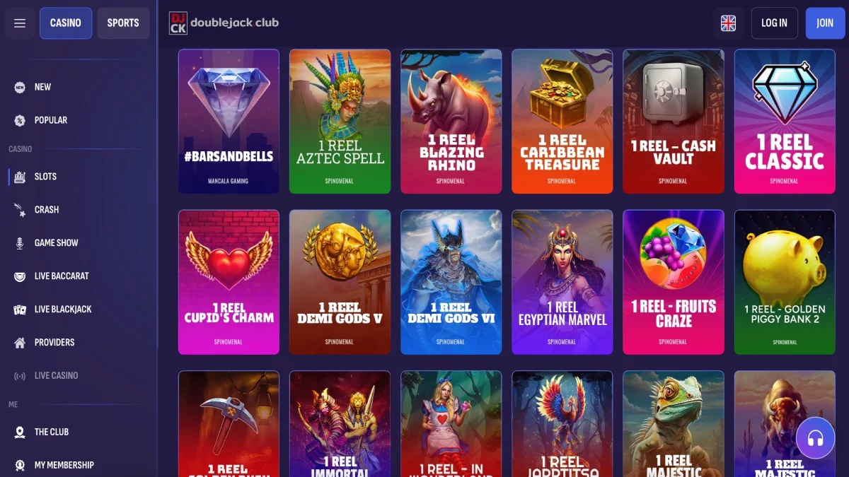 Doublejack Casino Game Collection