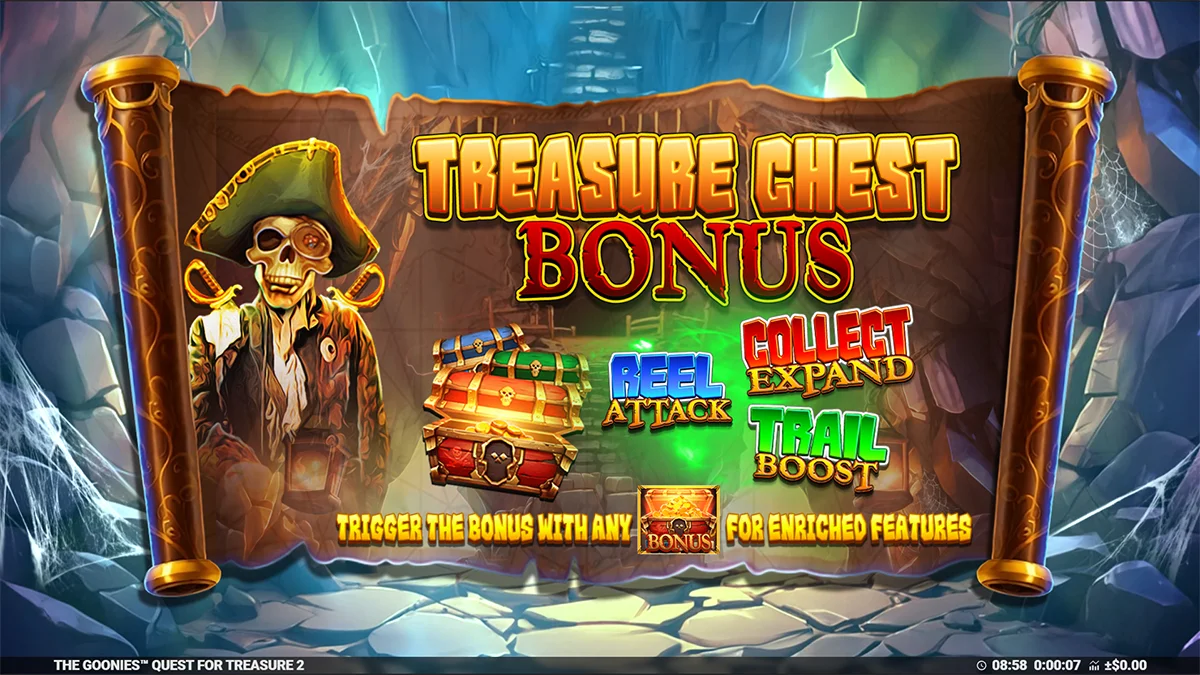 The Goonies Quest for Treasure 2 Homescreen