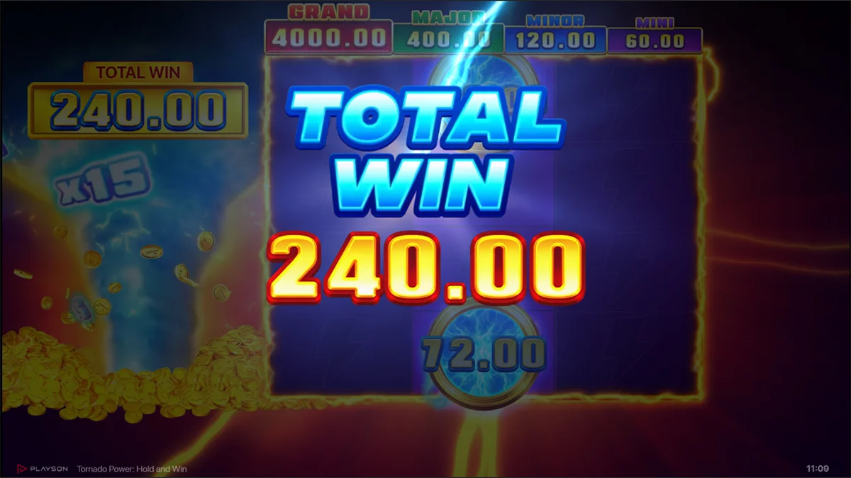 Tornado Power Hold and Win Total