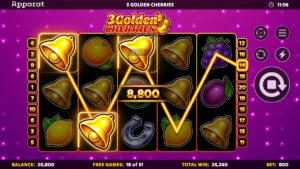 3 Golden Cherries Win