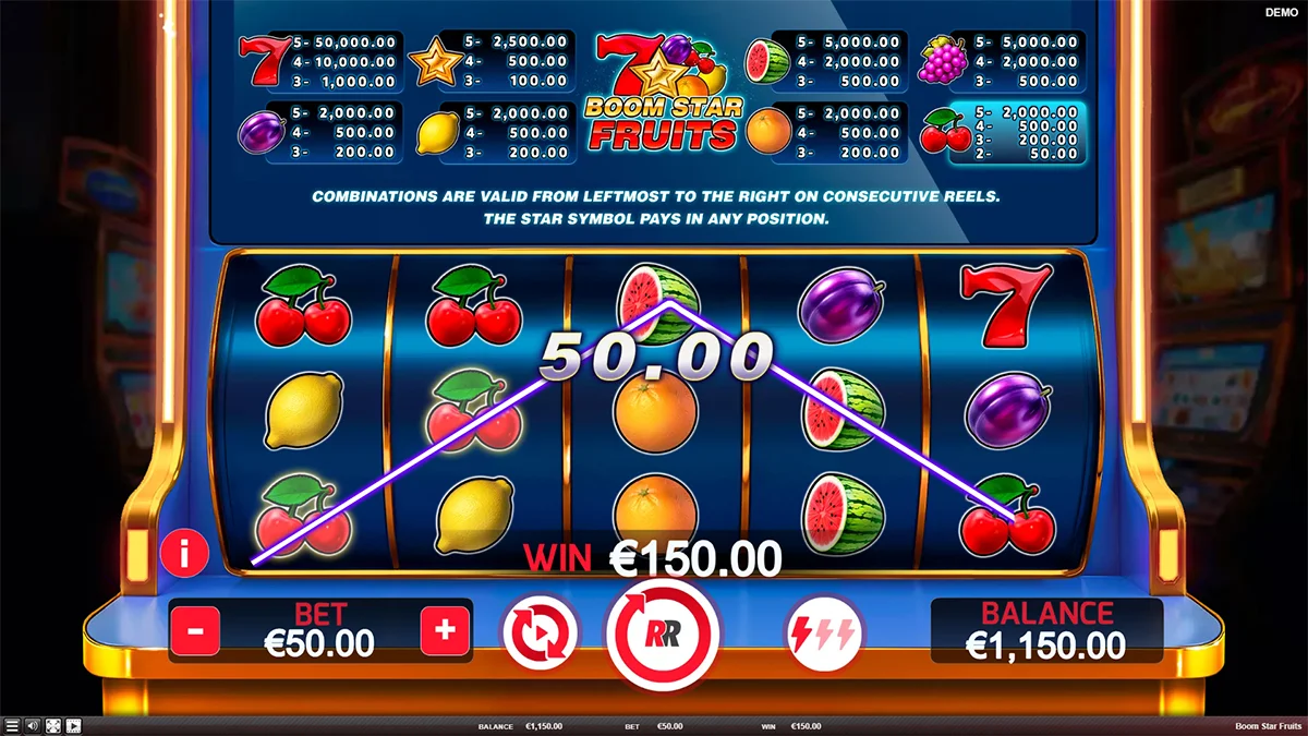 Boom Star Fruits Win2