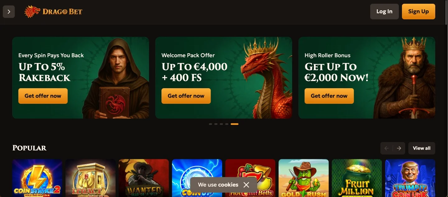 DragoBet Home