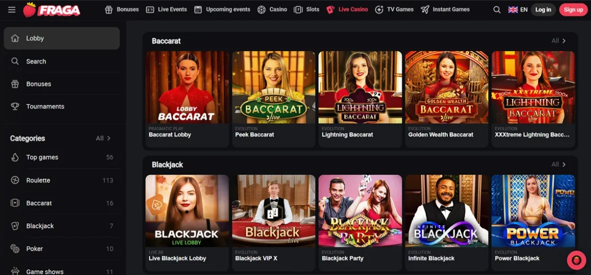 Fragabet Casino Live