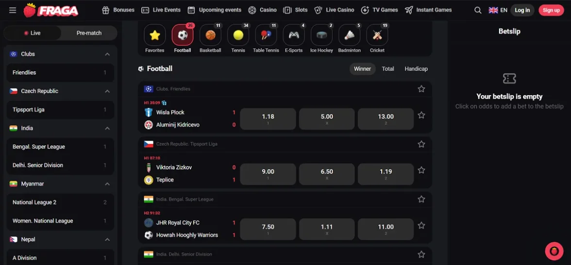 Fragabet Casino Sports