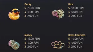 12 Burning Baseballs Paytable