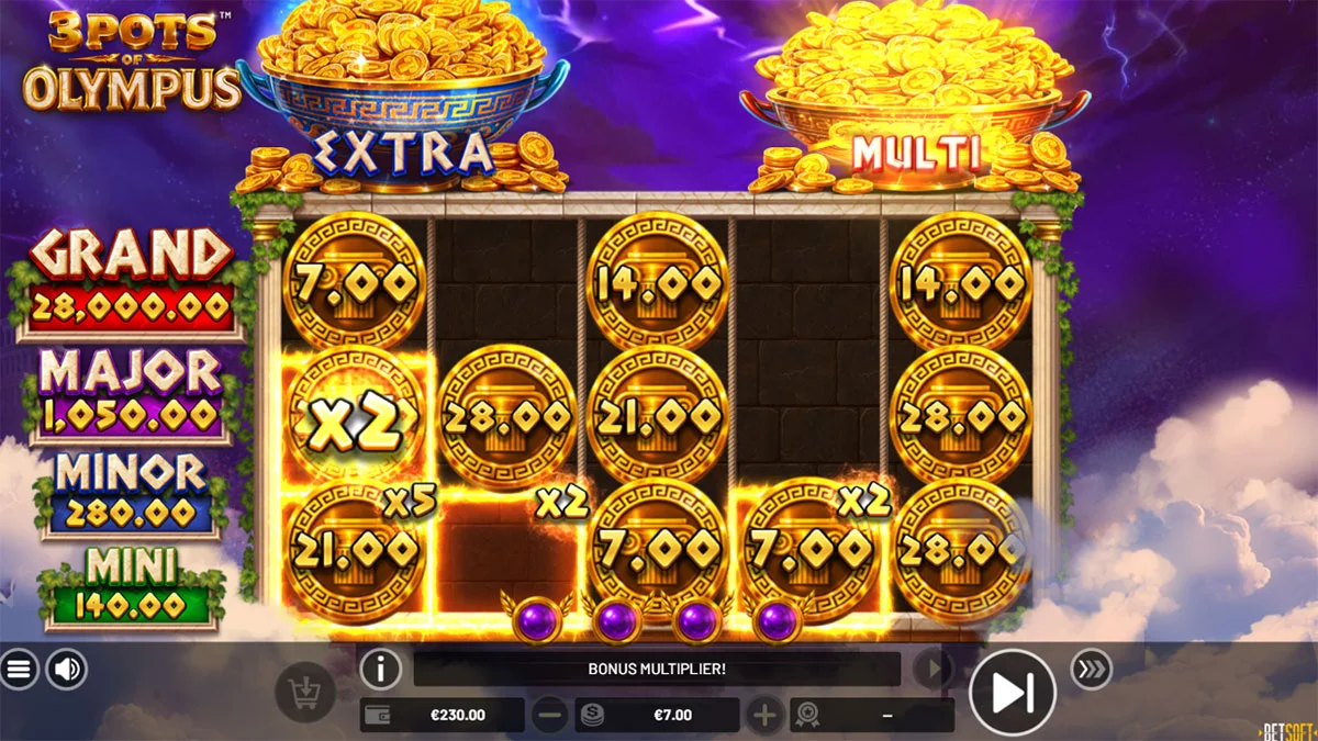 3 Pots of Olympus BonusRound