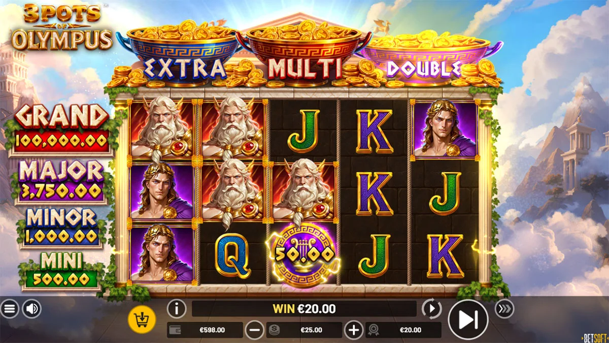 3 Pots of Olympus Win