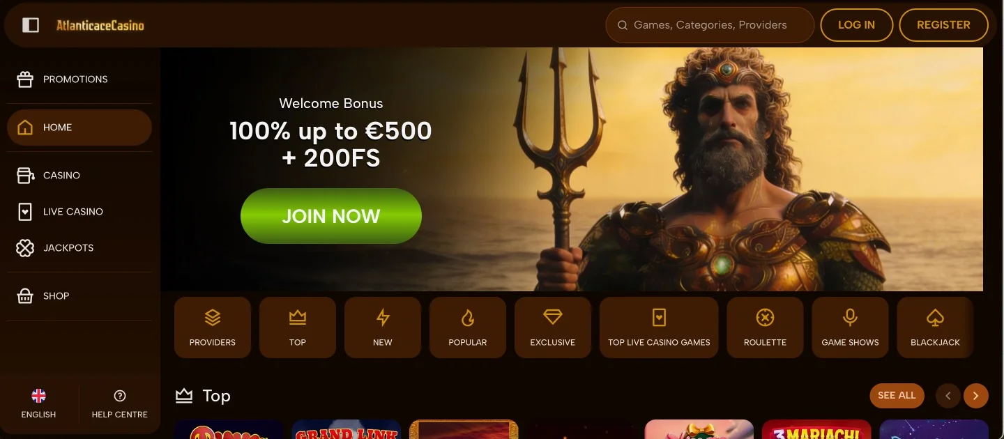 AtlanticAce Casino Home