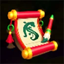 Lucky Tiger Gold Scroll