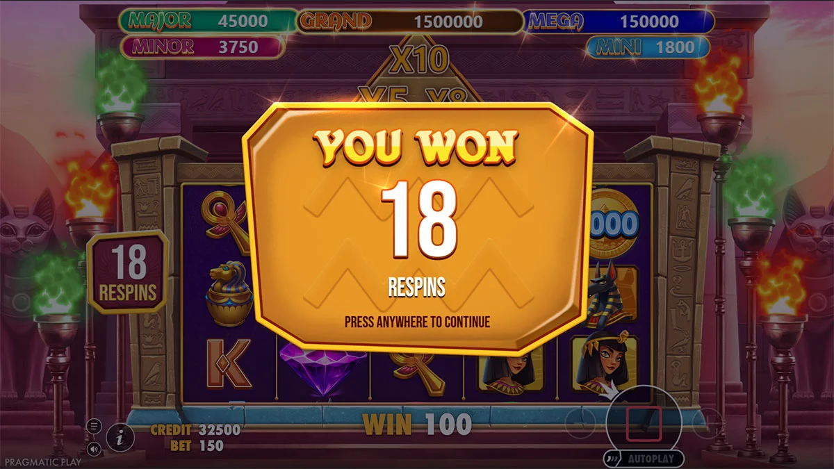 Mummy’s Jewels 100 Respin