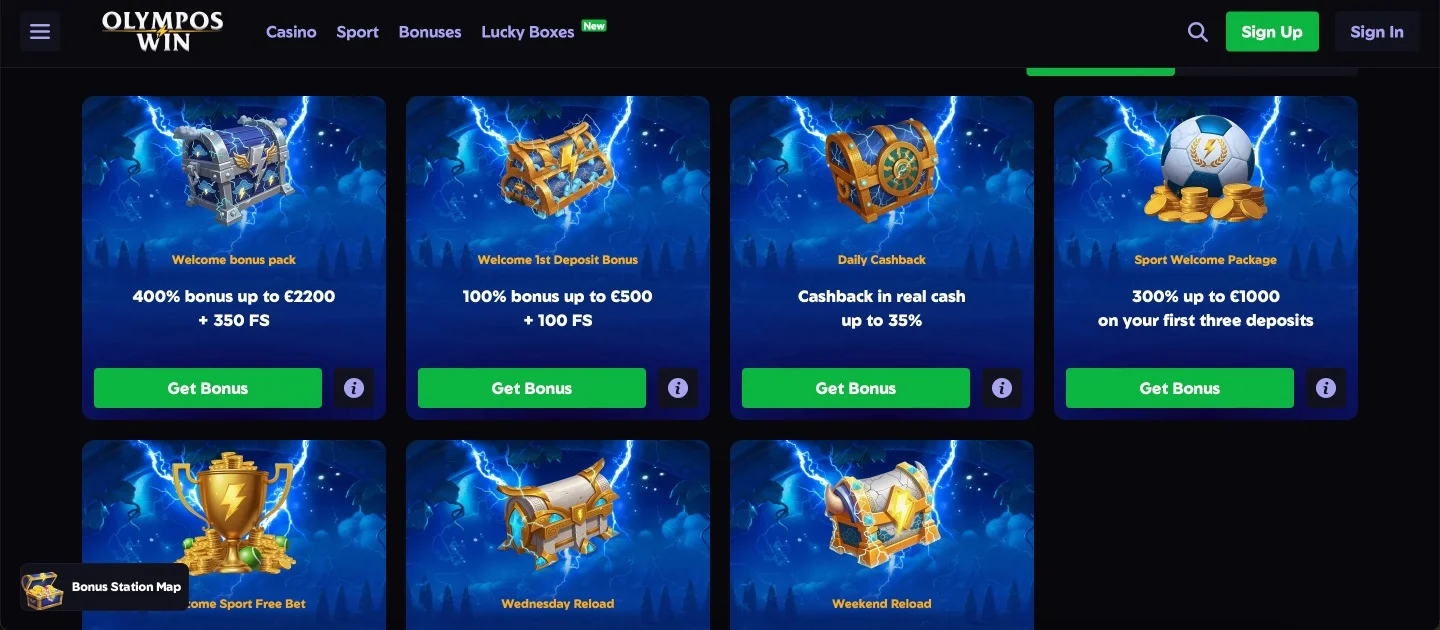 Olymposwin Casino Promo