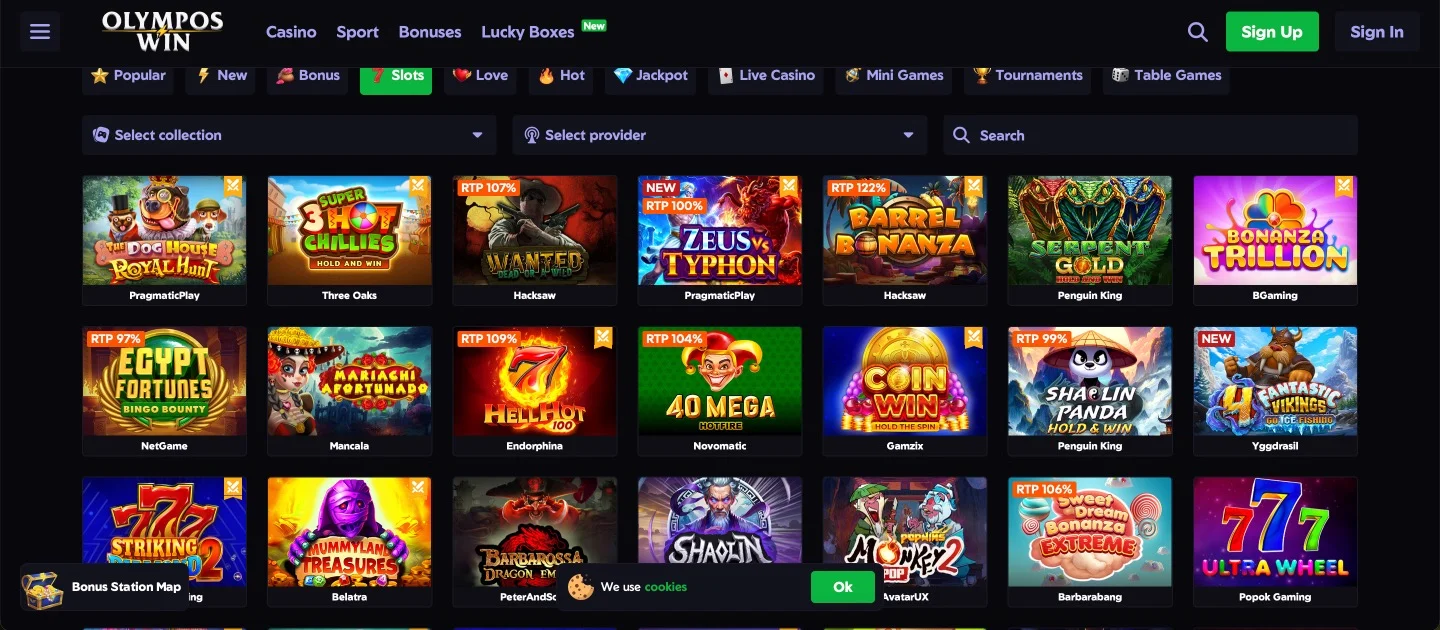 Olymposwin Casino Slots