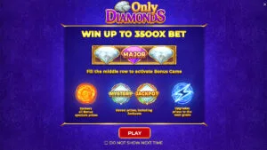 Only Diamonds Homescreen