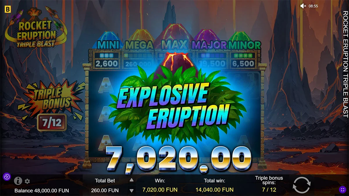 Rocket Eruption Triple Blast Eruption