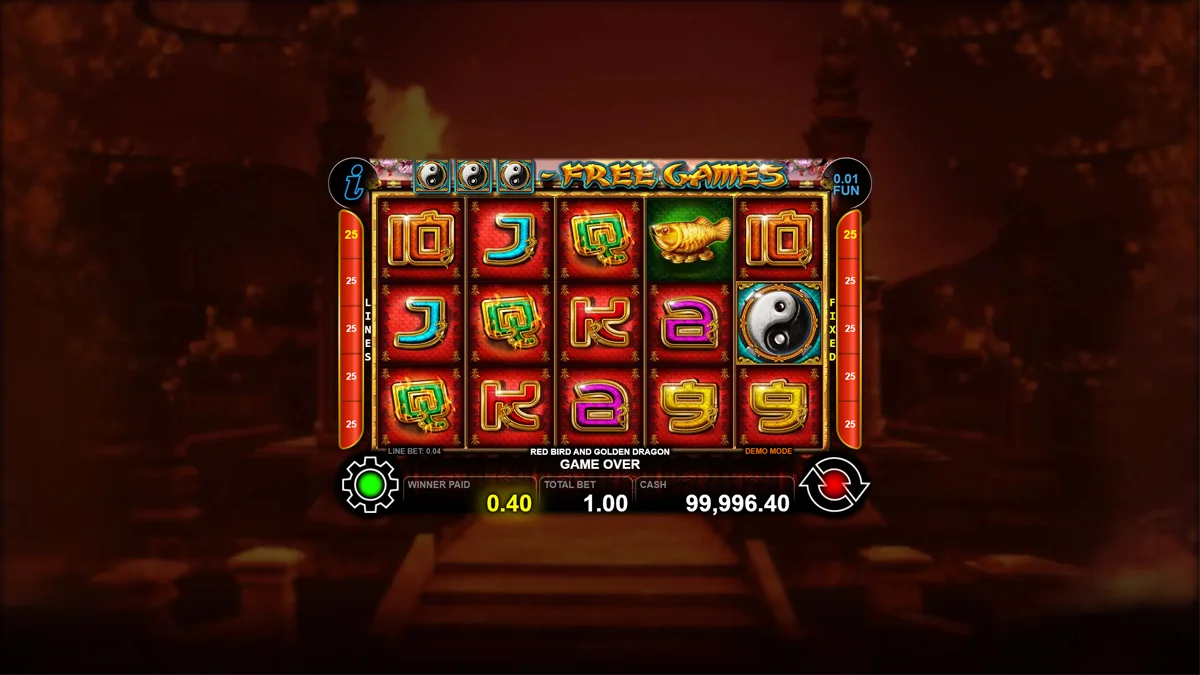 Red Bird And Golden Dragon Win