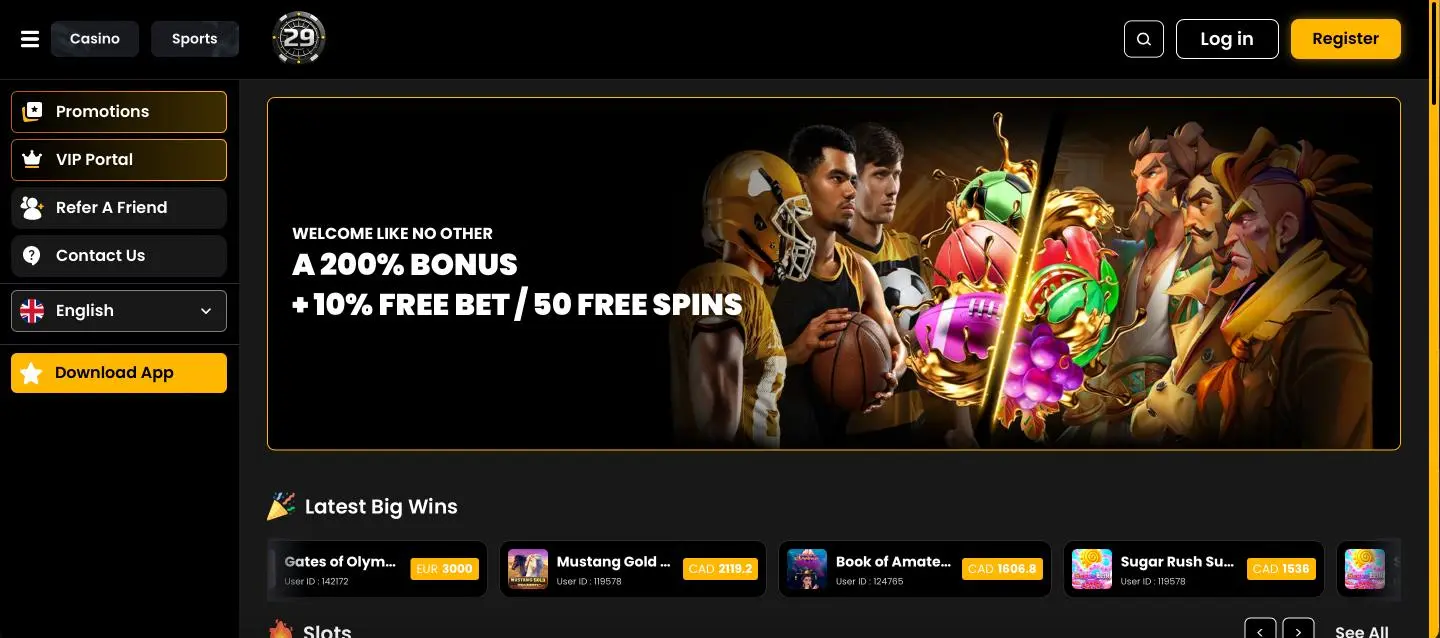 Spinino Casino Home