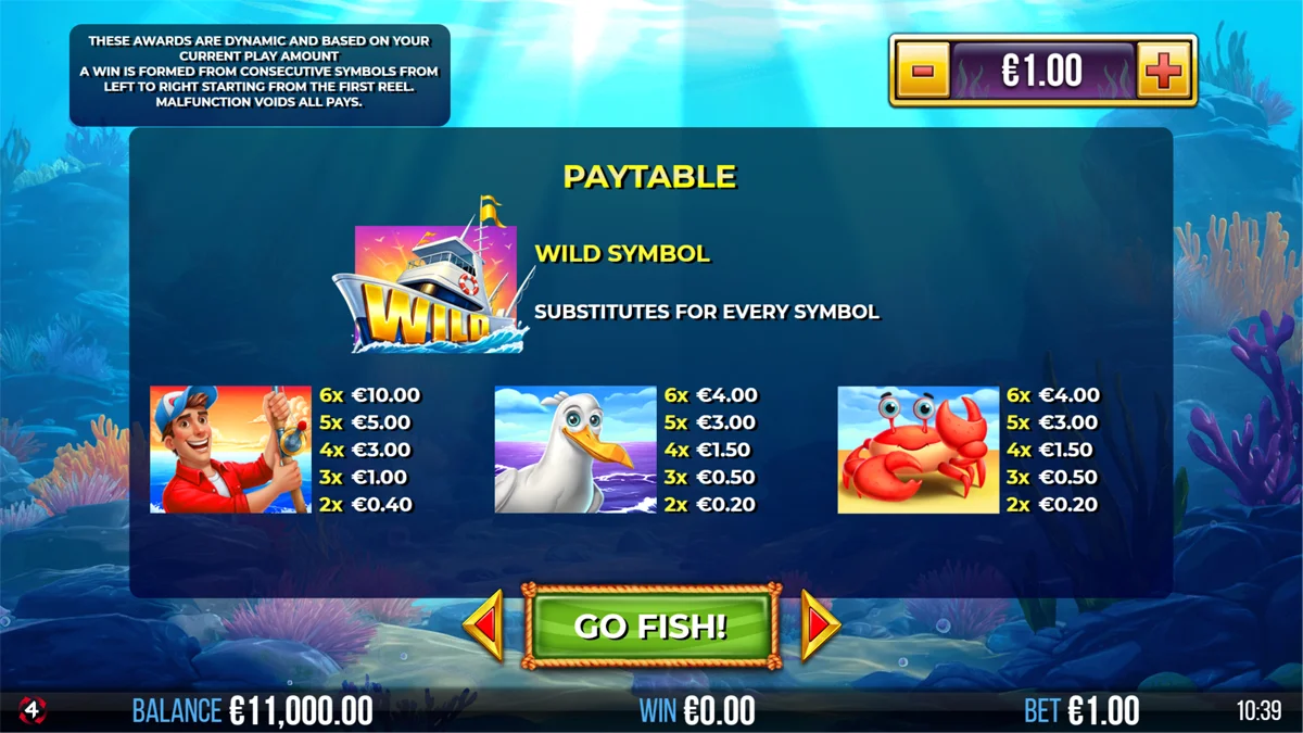 4 Fantastic Fish Puffer Paytable-1