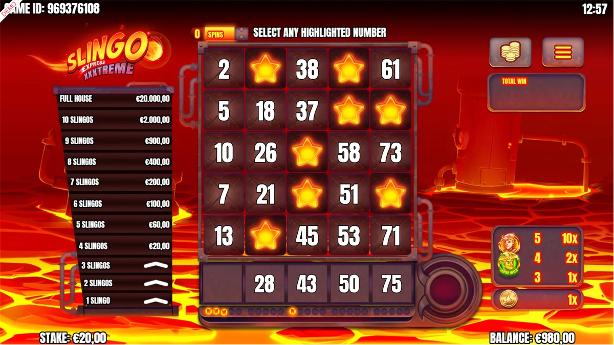 Slingo XXXtreme Express Base-Play